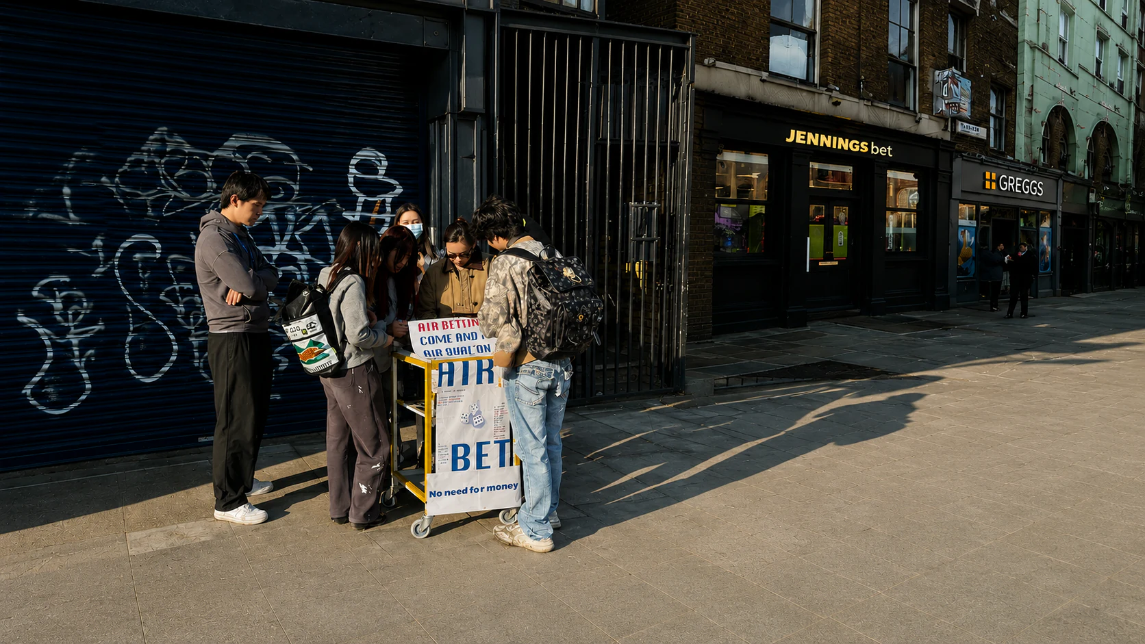 Air Betting street participation scene