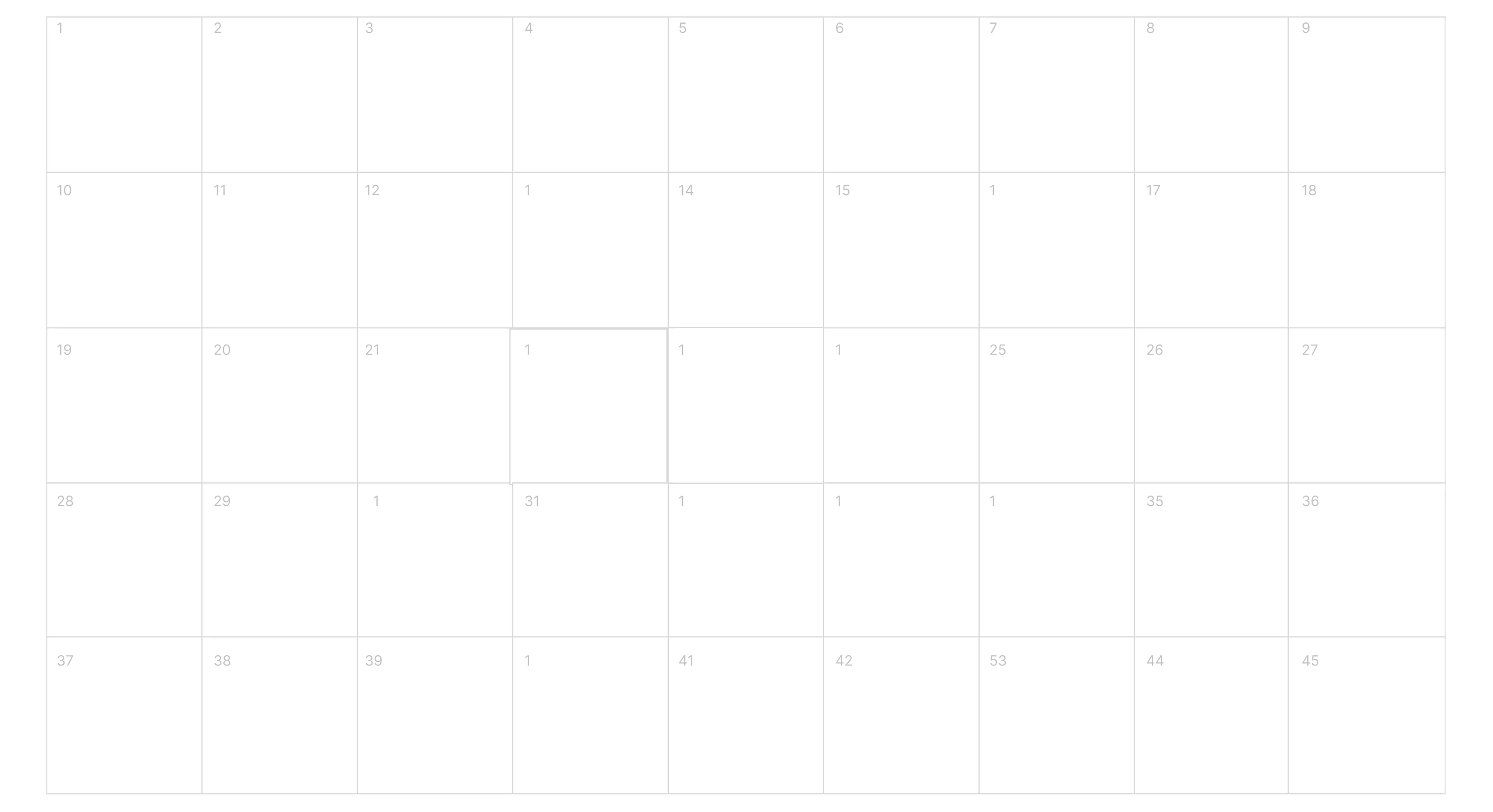 Calendar-like archive grid background